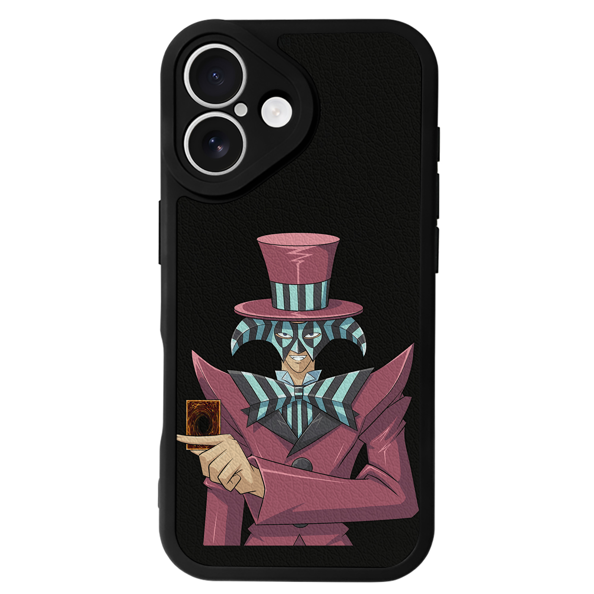 遊☆戯☆王 Yu-Gi-Oh! 【iPhone 16シリーズ対応】シリコンスマホケース（レザー調） 材質：シリコン